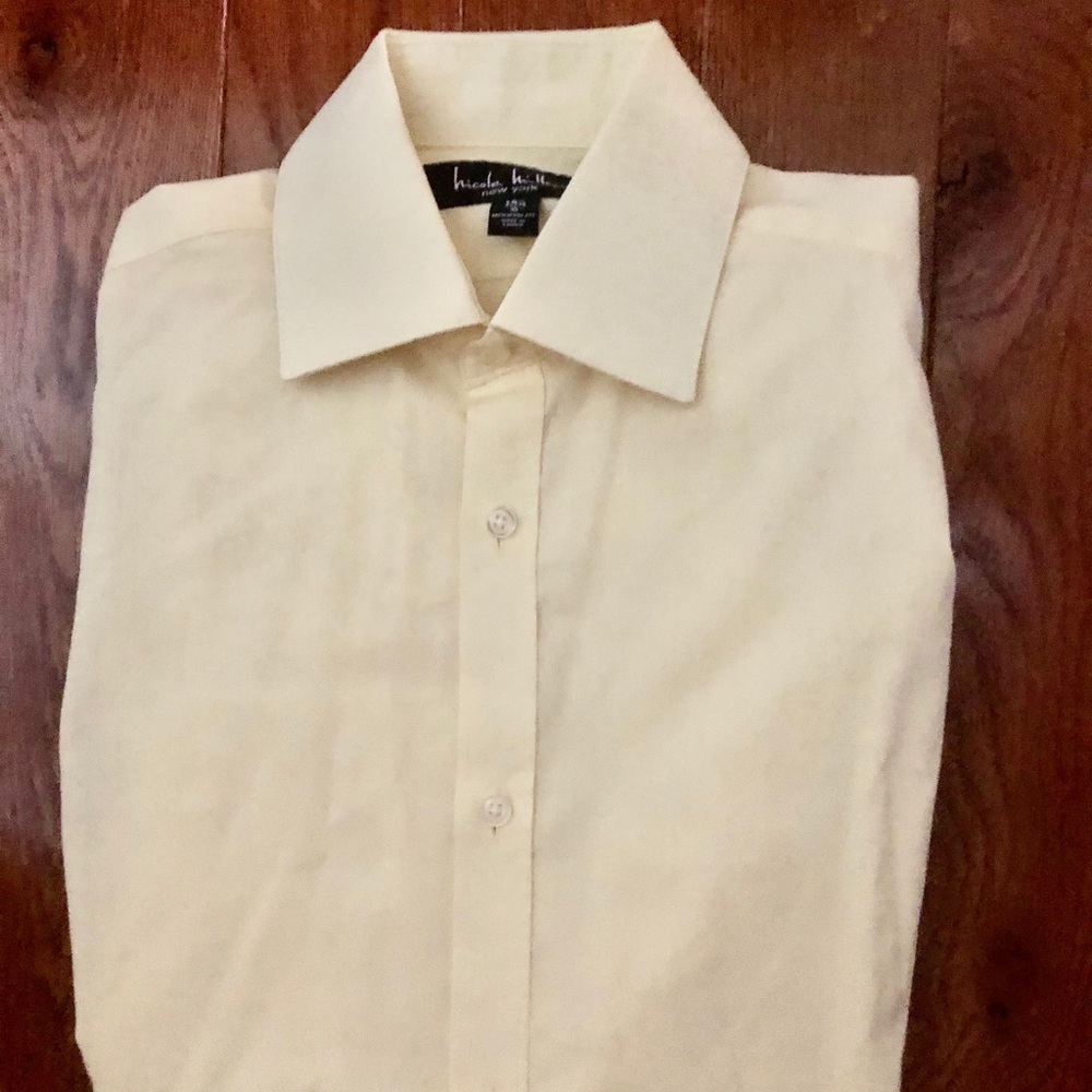 Nicole Miller yellow dress shirt